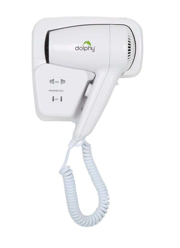 Wall Mount Hair Dryer 1200W - White
