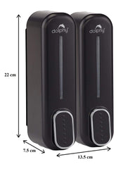 CLASSIC Dual Soap/Shampoo Dispenser 300ml -Black