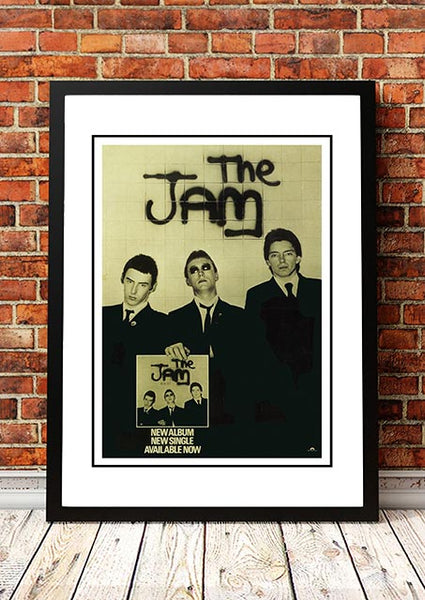 The Jam 'In The City' In Store Poster 1977- Framed A4