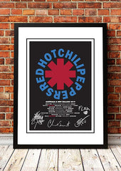 Red Hot Chili Peppers 'Australian / NZ Tour' Poster 2019 - Framed A3