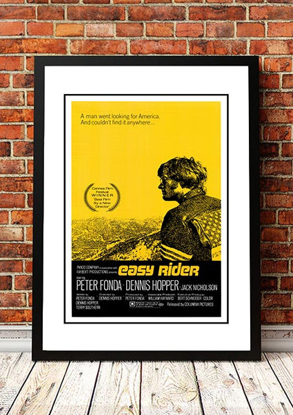 Easy Rider' Cult Movie Poster! - Framed A3