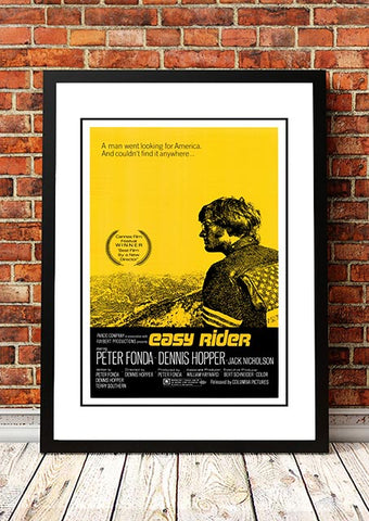 Easy Rider' Cult Movie Poster! - Framed A3