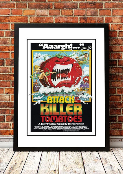 Attack of the Killer Tomatoes' Cult Movie Poster! - Framed A3