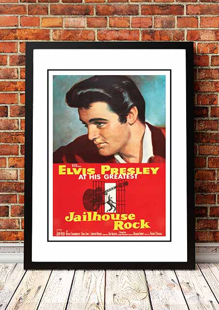 Elvis 'Jailhouse Rock' Framed Movie Poster! - Framed A2