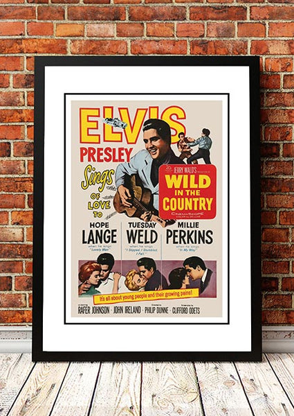 Elvis 'Wild in the Country' Framed Movie Poster! - Framed A3