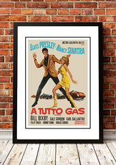 Elvis 'A Tutto Gas' Framed Movie Poster! - Framed A4