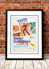 Elvis 'Clambake' Framed Movie Poster! - Framed A2