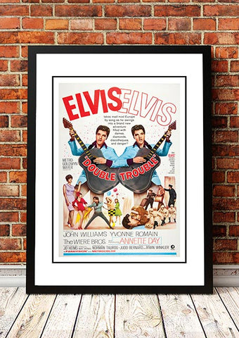Elvis 'Double Trouble' Framed Movie Poster! - Framed A2