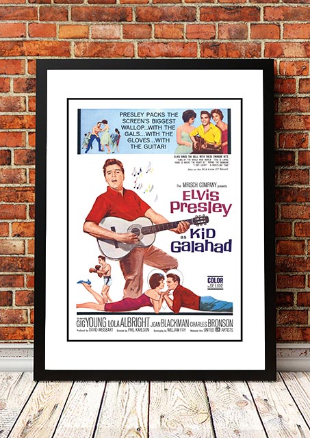 Elvis 'Kid Galahad' Framed Movie Poster! - Framed A4