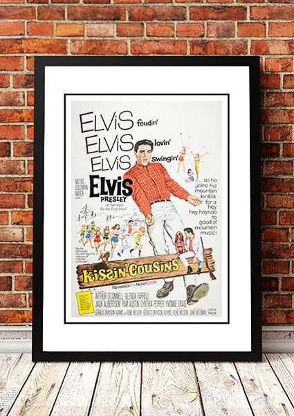 Elvis 'Kissin' Cousins' Framed Movie Poster! - Framed A3