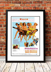 Elvis 'Live A Little' Cousins' Framed Movie Poster! - Framed A3