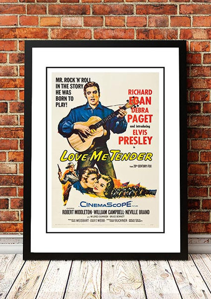 Elvis 'Love Me Tender' Framed Movie Poster! - Framed A2