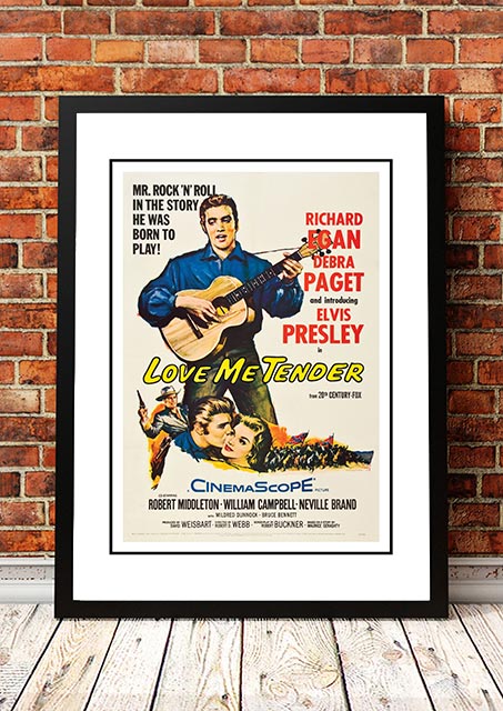 Elvis 'Love Me Tender' Framed Movie Poster! - Framed A3