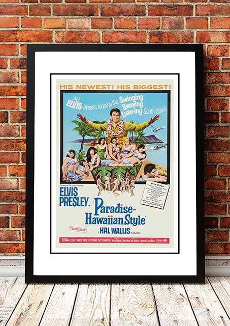 Elvis 'Paradise, Hawaiian Style' Framed Movie Poster! - Framed A4