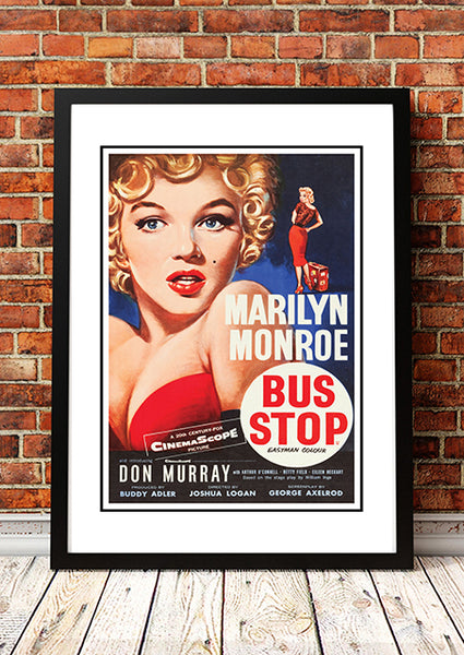 Marilyn Monroe ‘Bus Stop’ Framed Movie Poster! - Framed A4