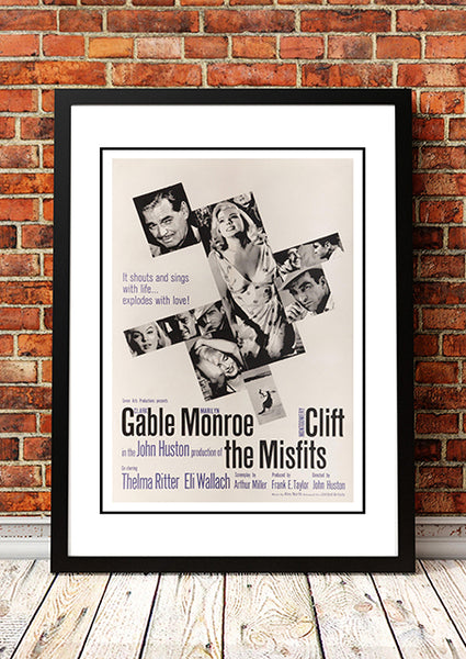 Marilyn Monroe ‘The Misfits’ Framed Movie Poster! - Framed A4