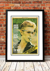 David Bowie' Rolling Stone Magazine Cover! - Framed A4