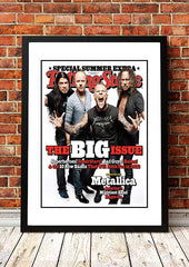 Metallica' Rolling Stone Magazine Cover! - Framed A2