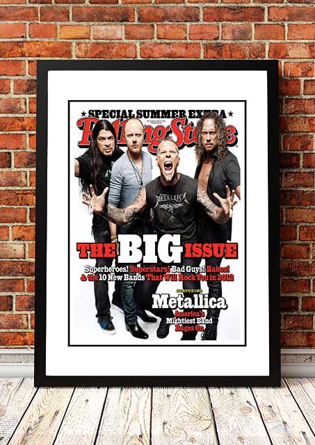 Metallica' Rolling Stone Magazine Cover! - Framed A4