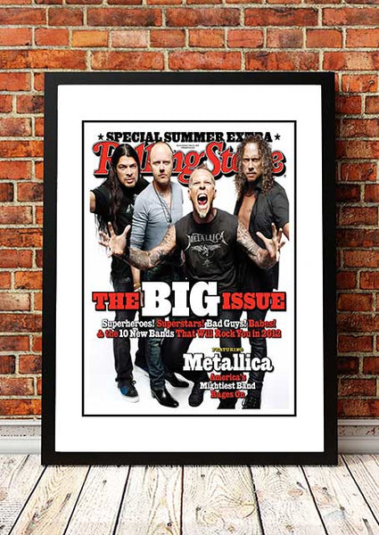 Metallica' Rolling Stone Magazine Cover! - Framed A4