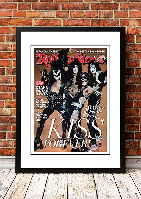 KISS' Rolling Stone Magazine Cover! - Framed A3