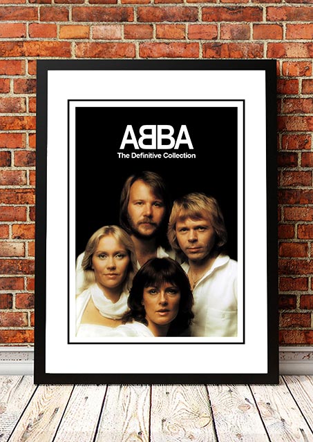 ABBA ‘The Definitive Collection’ In Store Poster 2001 - Framed A3