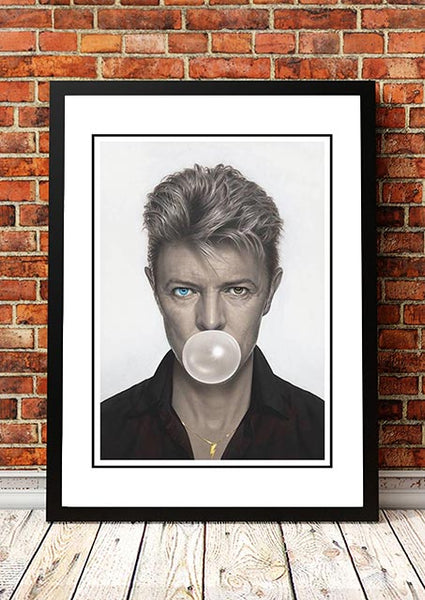 David Bowie ‘Bubblegum’ Pop Art Poster - Framed A3
