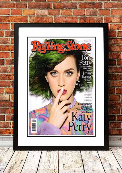 Katy Perry ‘Rolling Stone Magazine’ Cover Poster 2014 - Framed A3