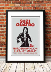 Suzi Quatro ‘Horden Pavilion’ Sydney, Australia Concert Poster 1974 - Framed A5