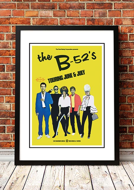 The B-52’s ‘Australian Tour’ Poster 1980 - Framed A2