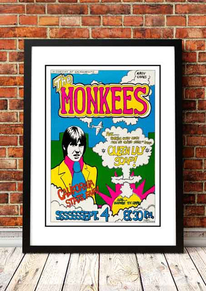 The Monkees ‘California State Fair’ Sacramento, USA Concert Poster 1969 - Framed A2