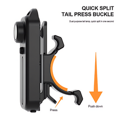 LED Red White & Blue Flashing Chest Clip Strobe Light