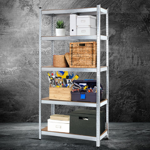 Giantz 1.8M Warehouse Racking Rack Shelving Garage Steel Metal Storage Shelves Silver