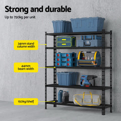 1.8MX1.2M Giantz Garage Shelving Warehouse Rack