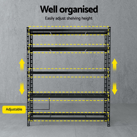 1.8MX1.2M Giantz Garage Shelving Warehouse Rack