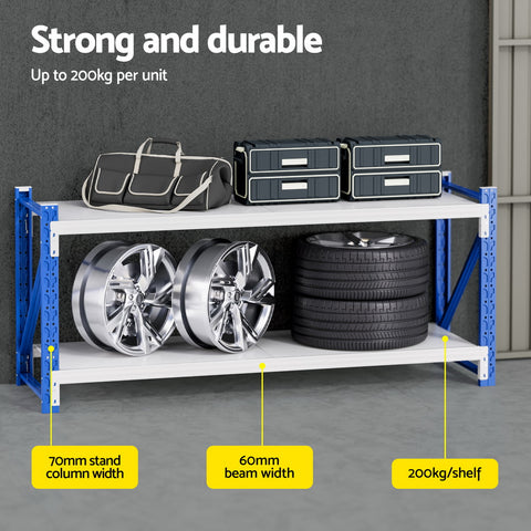 Giantz 2Mx0.9M Warehouse Shelving Garage Rack