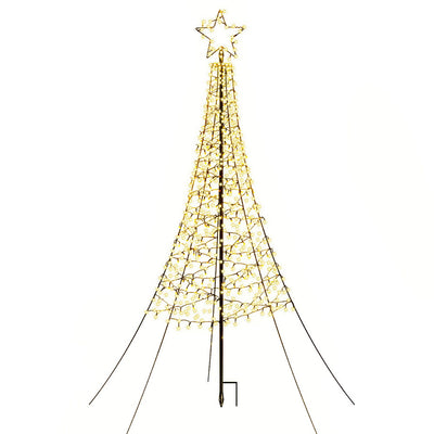 Jingle Jollys Solar Christmas Tree 2.1m 320 LED Net Lights Xmas Trees Decoration
