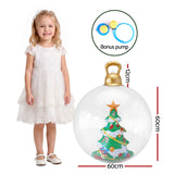 Jingle Jollys Christmas Inflatable Ball 60cm Tree Decoration Giant Bauble Clear