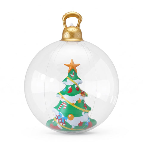 Jingle Jollys Christmas Inflatable Ball 60cm Tree Decoration Giant Bauble Clear