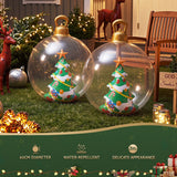 Jingle Jollys Christmas Inflatable Ball 60cm Tree Decoration Giant Bauble Clear
