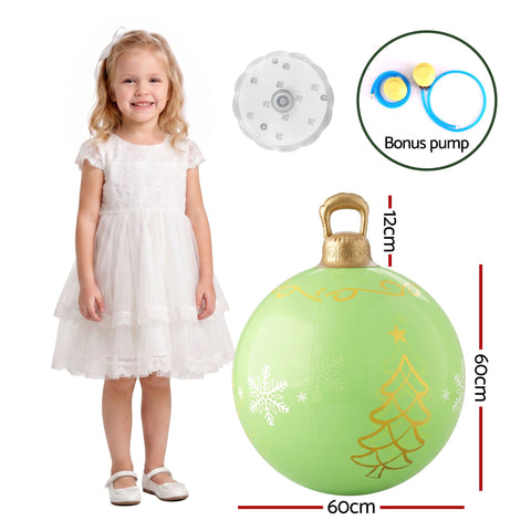 Jingle Jollys Christmas Inflatable Ball 60cm Led Illuminated Xmas Decoration