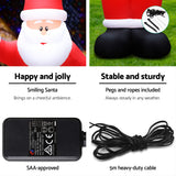 Jingle Jollys Christmas Inflatable Santa 5M Illuminated Decorations