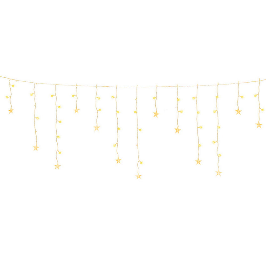 160 LED 6M Christmas Lights Icicle Light Solar Warm Jingle Jollys