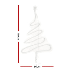 Jingle Jollys Christmas Lights 114cm Fairy Light Green Tree Decorations