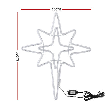 Jingle Jollys Christmas Lights 57cm Bethlehem Star 90 LED Xmas Decorations Motif