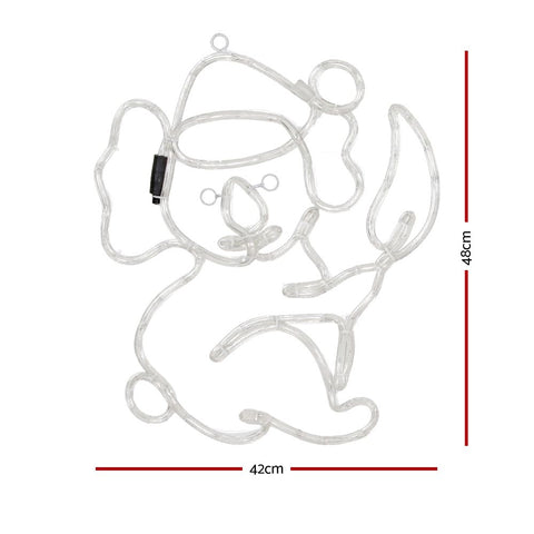 Jingle Jollys Christmas Lights LED Koala Xmas Decoration Home 2 Pcs