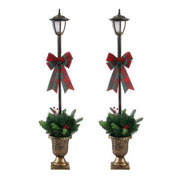 Jingle Jollys Christmas Lights 125cm Lamp Post 50 LED Fairy Light Decorations