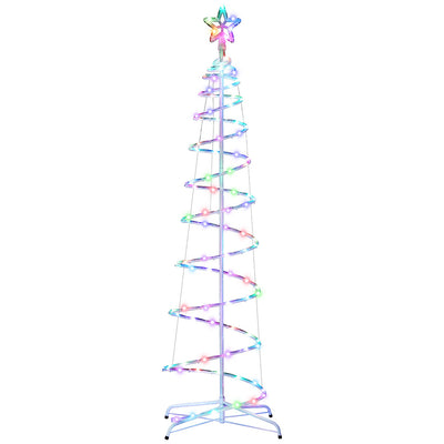 Jingle Jollys Christmas Tree 1.8m 100 RGB LED Rope Lights Xmas Trees Decoration