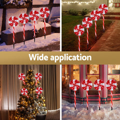 4 PCS Christmas Lights Path Ground Light Garden Decoration 112 LED Jingle Jollys