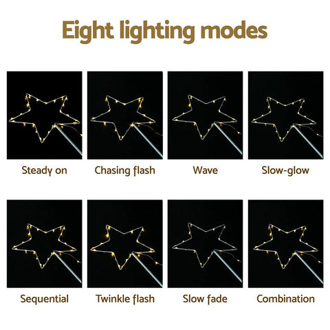 Jingle Jollys 4 PCS Christmas Lights Path Ground Light Garden Decorations 144 LED